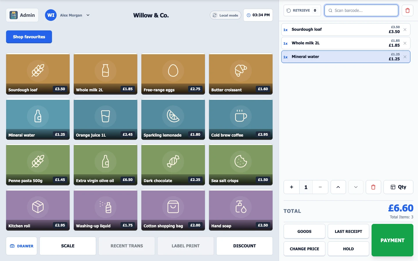 Checkout demo preview